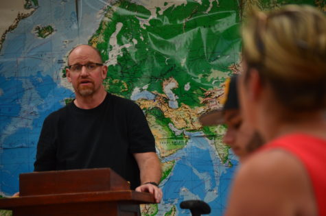 TAKING THE SUMMER ON: Mark Andreatta and travellers