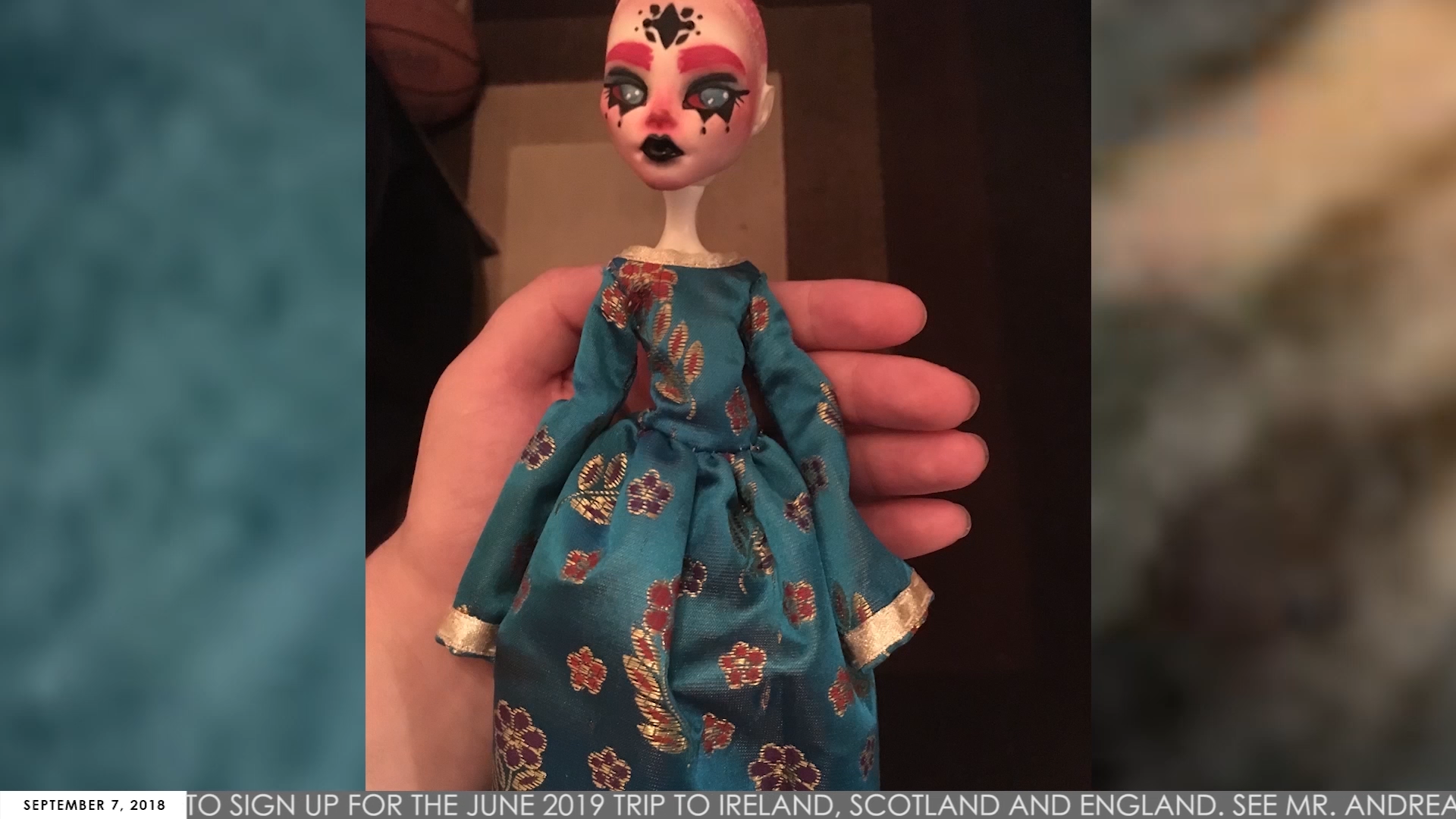 Student finds passion in homemade dolls