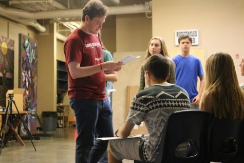 Senior playwright directs personal work