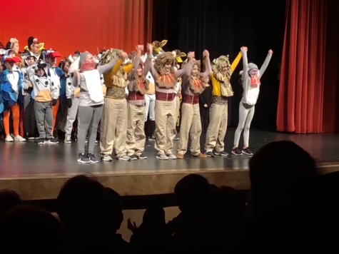 Local elementary school students perform Lion King Jr. at RHS